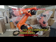 La estructura del cuerpo del robot industrial KUKA de seis ejes