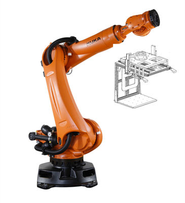 KR 210 R2700 Brazo robótico Kuka de primera posición de montaje en el suelo inteligente