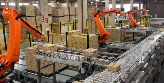 Célula de robot industrial de carga útil de 60 kg con controlador KRC4