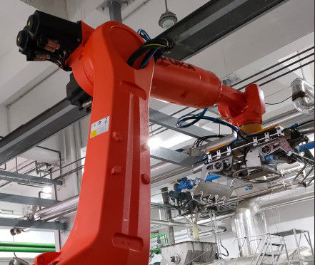 Las agarradoras mecánicas en los sistemas de apilamiento de paletas de robots